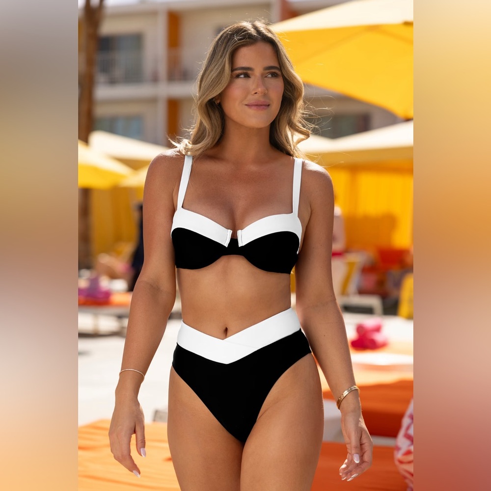 COPY - Cupshe Black and White Bikini Modern Minimalist Design